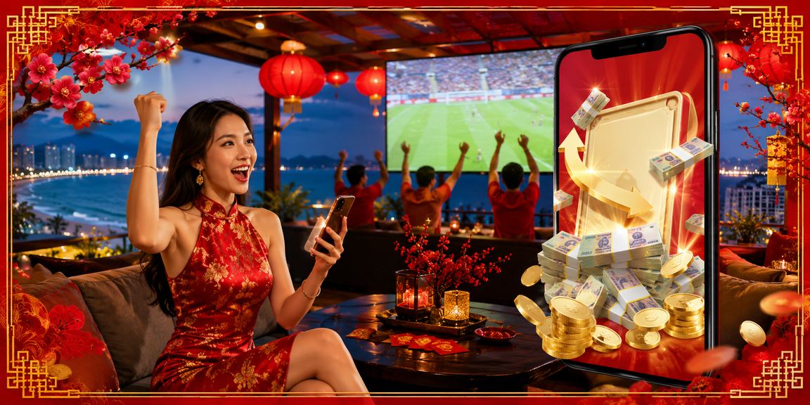 Người chơi tận hưởng bonus tại bãi biển Đà Nẵng với điện thoại di động
